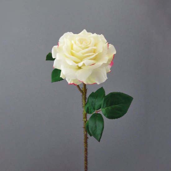 Floare Artificială ROSE REGIA Alb