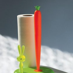 Suport Rolă Hârtie BUNNY & CARROT Oranj - Verde
