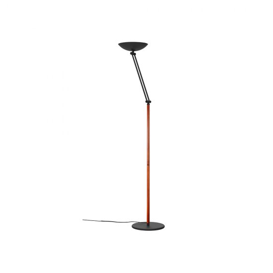 Lumină Podea LIB LED V Negru - Lemn De Cireș