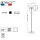 Lumină Podea REFLEX 2 Negru