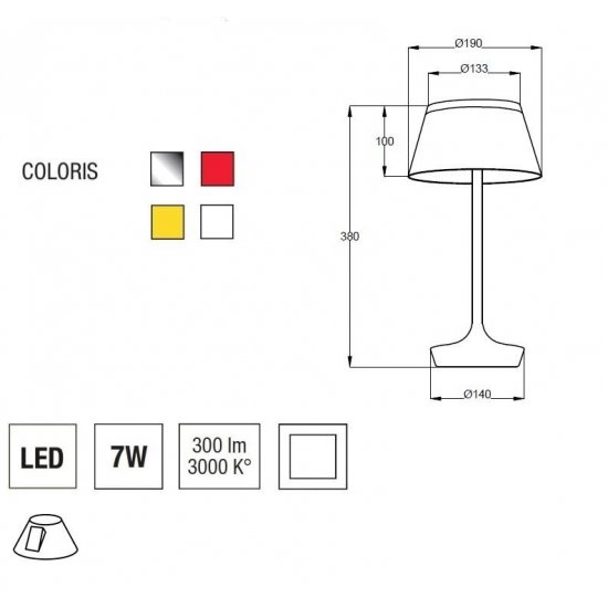 Veioză THE LITTLE LAMP Alb