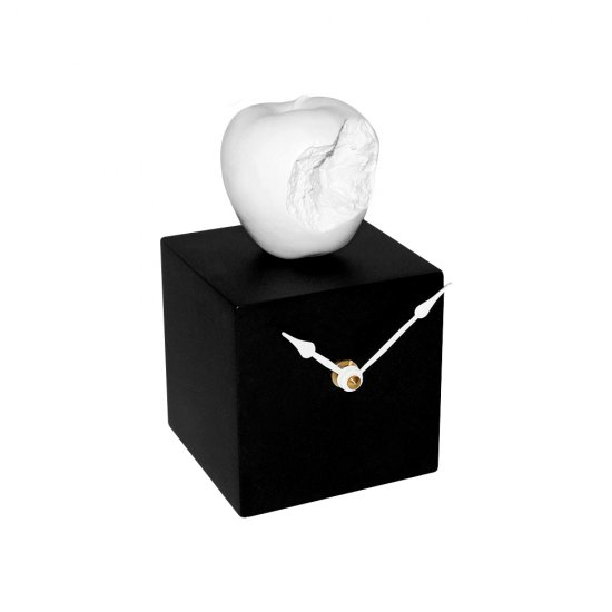 Ceas Birou APPLE CUBE Alb - Negru