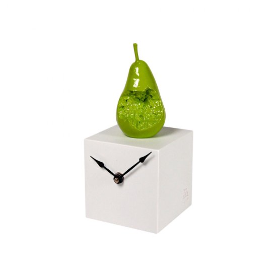 Ceas Birou PEAR CUBE Verde - Alb