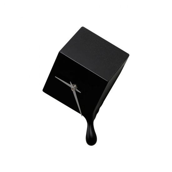 Ceas Perete CUBE Negru Mat