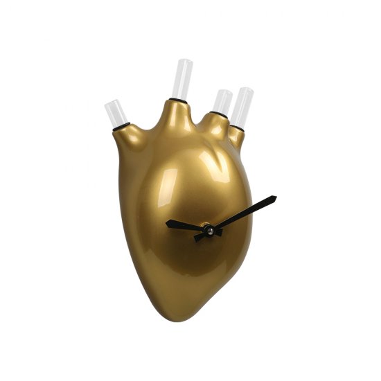 Ceas Perete HEARTBEATS Auriu