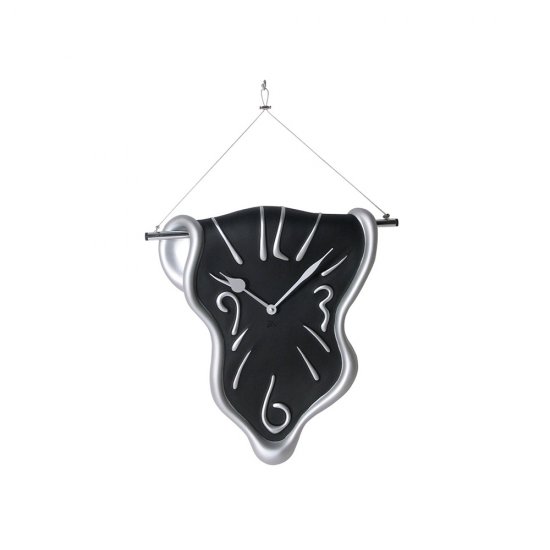 Ceas Perete HANGIN Crom - Negru