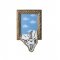 Ceas Perete FRAME MIRROR Auriu - Alb