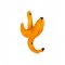 Cuier Perete BANANA Galben