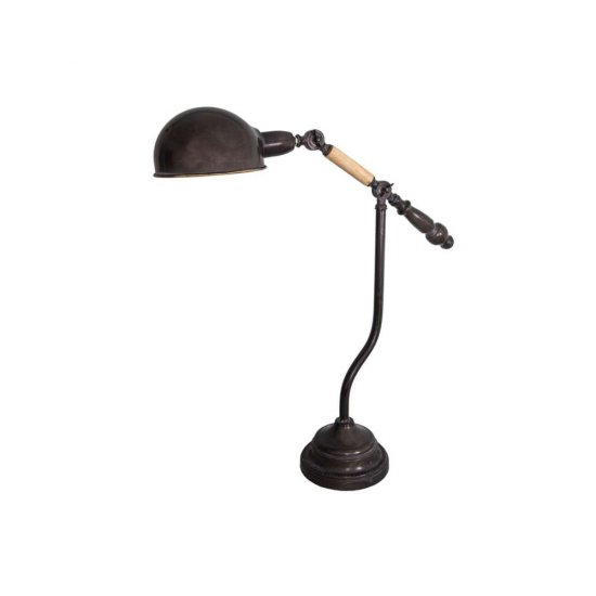 Lampă Birou INDUSTRIAL Fier - Lemn 