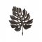 Cârlig Perete LEAF Monstera Negru Antichizat