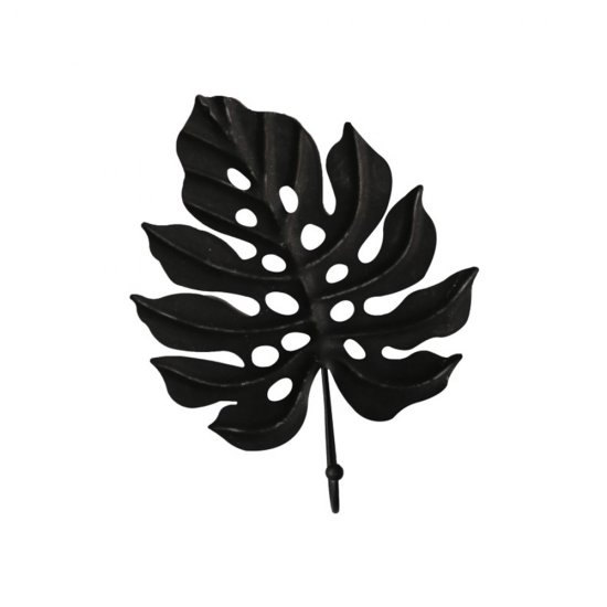 Cârlig Perete LEAF Monstera Negru