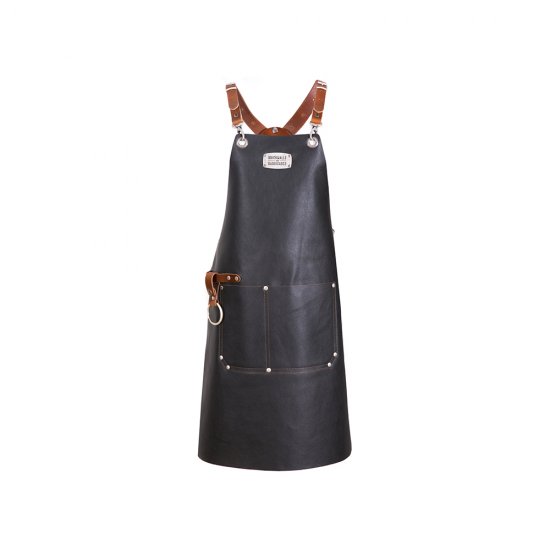 Șorț Piele THE PREMIUM X CROSS Negru