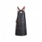 Șorț Piele THE PREMIUM X CROSS Negru