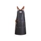 Șorț Piele THE PREMIUM X CROSS Negru