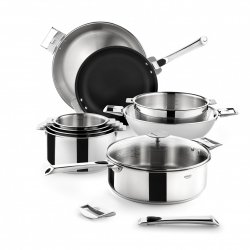 Set 3 Cratițe Inox - Mânere Detașabile CASTELINE