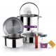 Set 4 Cratițe Inox - Mânere Detașabile MUTINE