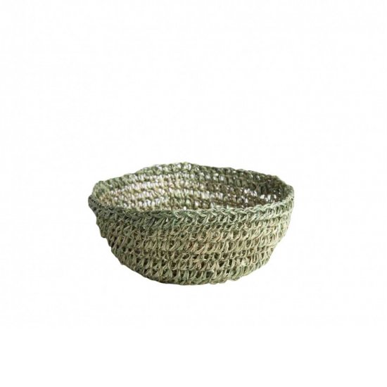 Coș Pâine Abaca Croșetat Verde