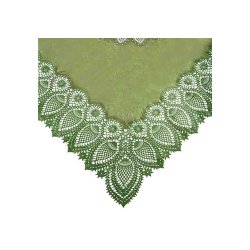 Față de Masă Vinil Impermeabil Dantelă Verde