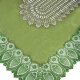 Față de Masă Vinil Impermeabil Dantelă Verde