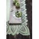 Față de Masă Vinil Impermeabil Dantelă Verde