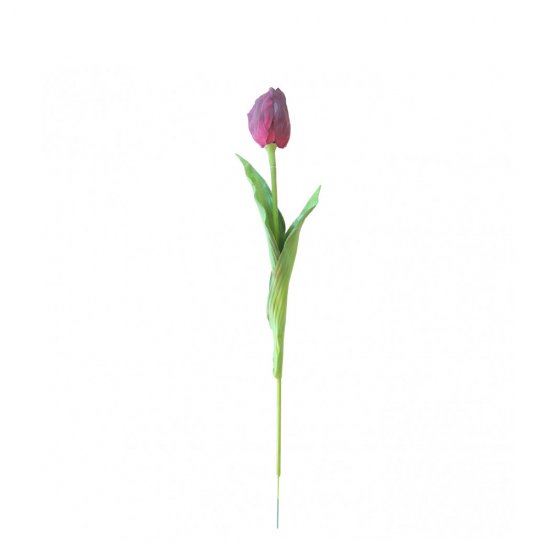 Floare Artificială Lalea Vișiniu 12 Bucăți
