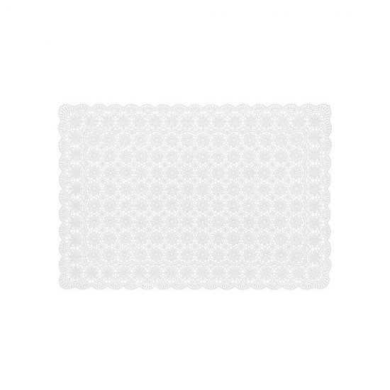Set 6 Naproane Vinil Impermeabil Floral Alb