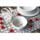 Set 6 Naproane Vinil Impermeabil Floral Alb