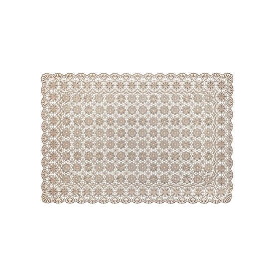 Set 6 Naproane Vinil Impermeabil Floral Maro Deschis