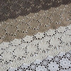 Set 6 Naproane Vinil Impermeabil Floral Maro Deschis