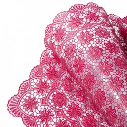 Set 6 Napronane Vinil Impermeabil Floral Magenta