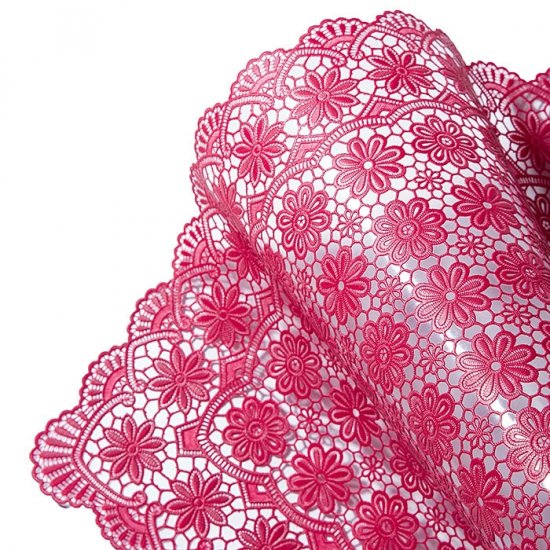 Set 6 Napronane Vinil Impermeabil Floral Magenta