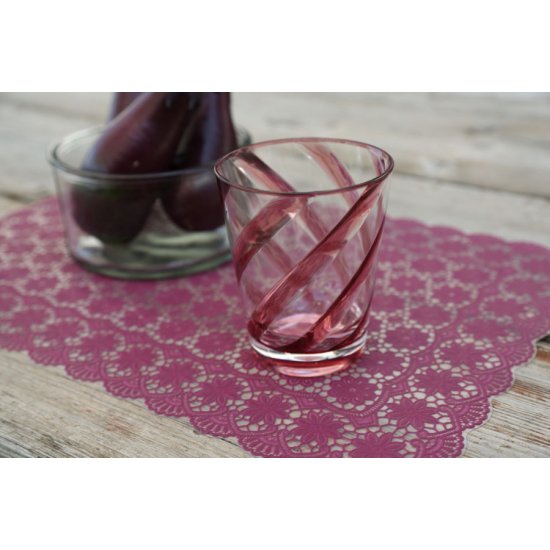 Set 6 Napronane Vinil Impermeabil Floral Magenta