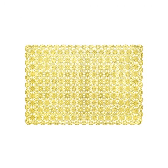 Set 6 Napronane Vinil Impermeabil Floral Galben
