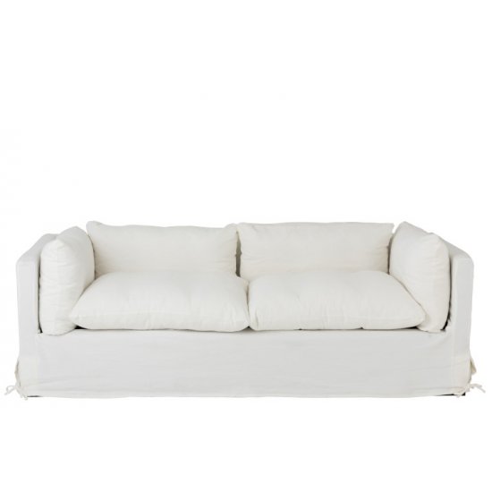 Canapea 2 - 3 Persoane Mesteacăn + Textil Alb
