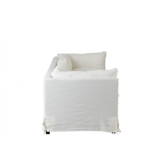 Canapea 2 - 3 Persoane Mesteacăn + Textil Alb