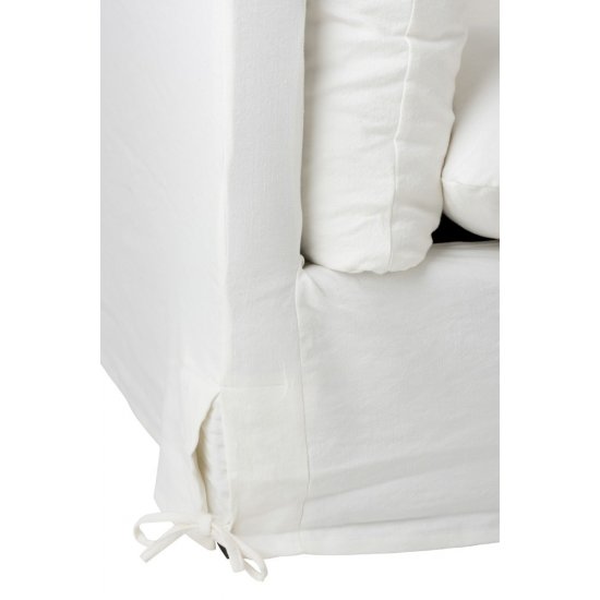 Canapea 2 - 3 Persoane Mesteacăn + Textil Alb