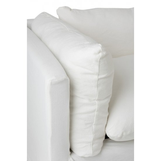 Canapea 2 - 3 Persoane Mesteacăn + Textil Alb