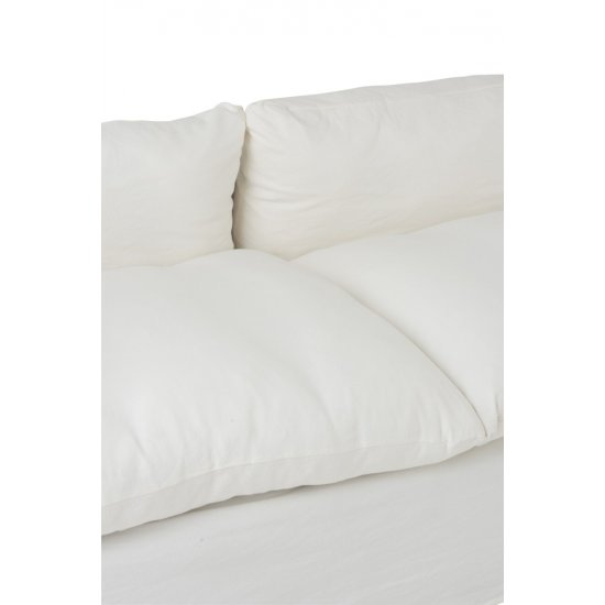 Canapea 2 - 3 Persoane Mesteacăn + Textil Alb