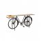Consolă Bicicletă Metal + Lemn Mango Negru - Natural