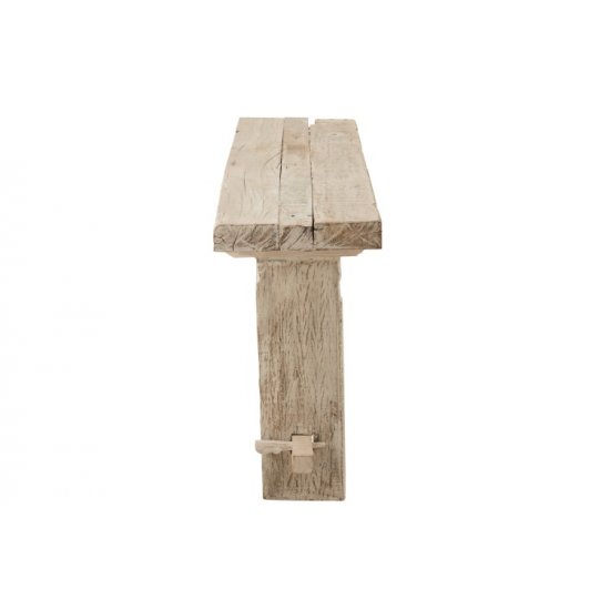 Consolă BRUT Lemn Reciclat Alb Rustic
