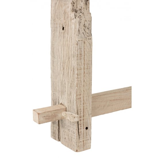 Consolă BRUT Lemn Reciclat Alb Rustic