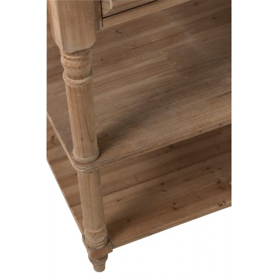 Consolă 6 Sertare Lemn Natural