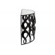 Consolă MARIE Semicirculară Metal + Sticlă Negru