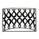 Consolă MARIE Semicirculară Metal + Sticlă Negru