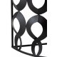 Consolă MARIE Semicirculară Metal + Sticlă Negru
