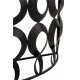 Consolă MARIE Semicirculară Metal + Sticlă Negru