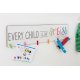 Cuier 6 Cârlige Child Lemn Alb - Multicolor