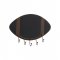 Cuier Perete Minge Rugby Metal Negru - Maro