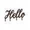 Cuier Perete Hello Metal Maro
