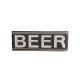Panou BEER Metal Maro - Alb